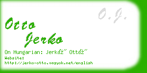 otto jerko business card